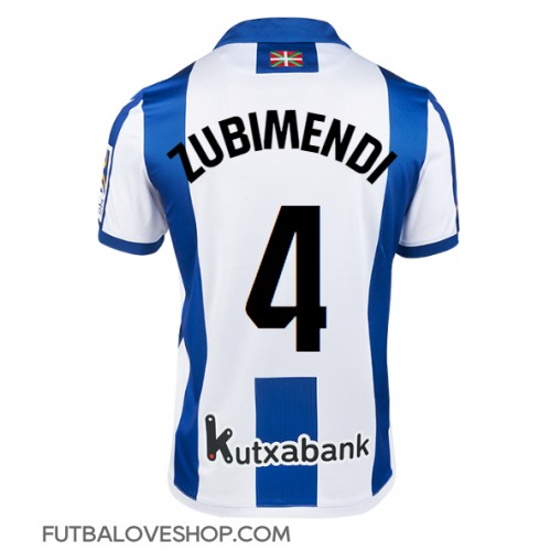 Dres Real Sociedad Martin Zubimendi #4 Domáci 2024-25 Krátky Rukáv